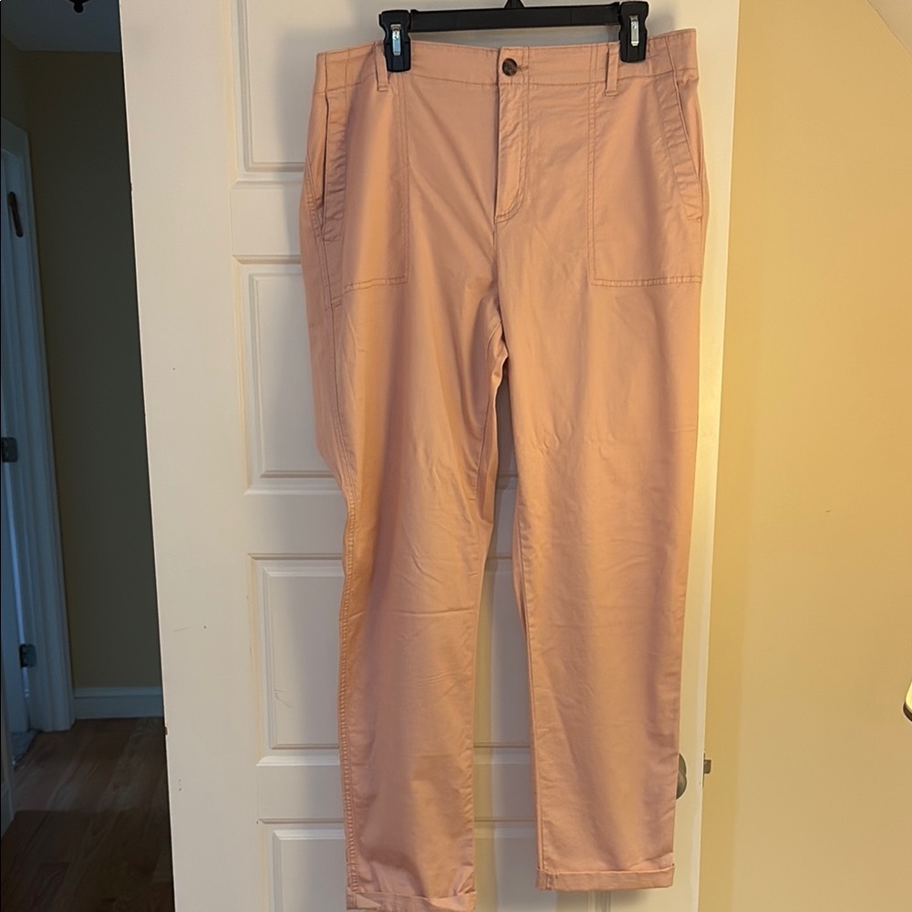GAP Pale Pink 100% Cotton Pants (L) NWOT